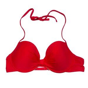 Red Cupshe Bikini Top Padded Push Up Medium
